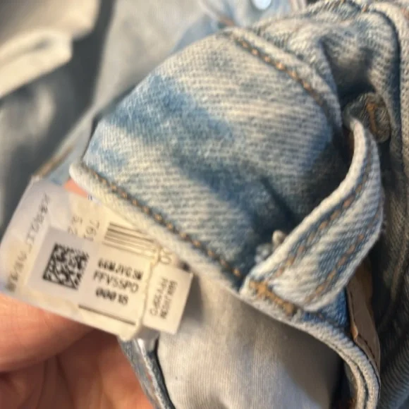 American Eagle strigid mom jean 20 blue breeze - Picture 7 of 16